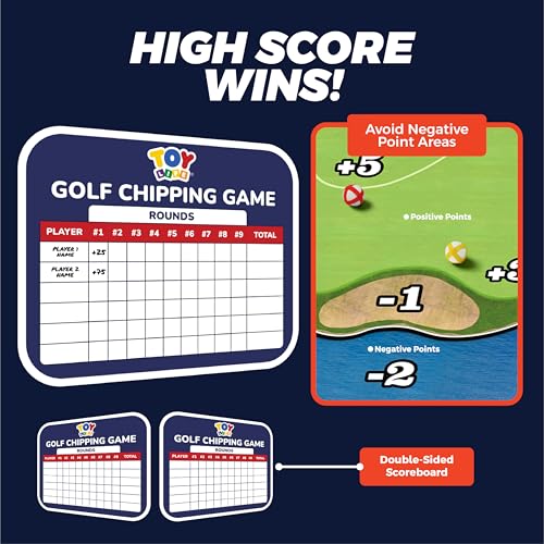 TOY Life Golf Chipping Game Set –Golf Sticky Battle Mat with 20 Sticky Balls & Hitting Mat, Fun Backyard Chip Game for Adults & Kids, Indoor/Outdoor Play - style: Golf Island Style
