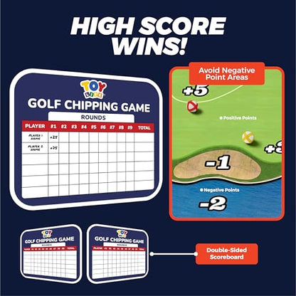 TOY Life Golf Chipping Game Set –Golf Sticky Battle Mat with 20 Sticky Balls & Hitting Mat, Fun Backyard Chip Game for Adults & Kids, Indoor/Outdoor Play - style: Golf Island Style