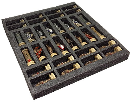 32 Piece Themed Set of Chess Men Pieces - NO Board (Armored Knights)