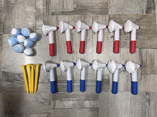 Blue Inflatable Snow Throwing Game Inflatable Ball Toss Target Dart Board 12 Axes+8 Toss Ball for Party/Birthday/Backyard/School/Team Events - style: Single Dart