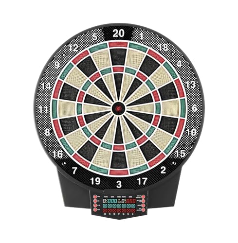 Electronic Dart Board, 15.5" Target, 43 Games, 320+ Variations, 8 Players, LCD Scoring, 6 Darts & 50 Tips - Home Game Room