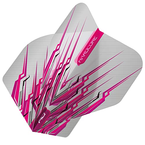 RED DRAGON Peter Wright Snakebite Hard Mohawk Hardcore Dart Flights - 3 Sets Per Pack (9 Flights in Total) - color: Pink