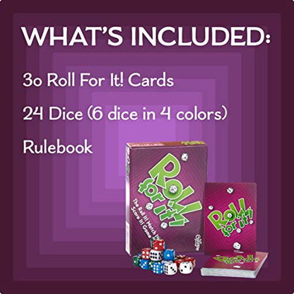 Calliope Roll for It! – Fast Dice Rolling Game of Luck & Strategy for 2–4 Players Ages 8+ | Quick Family Board Game Night Fun - Purple Edition