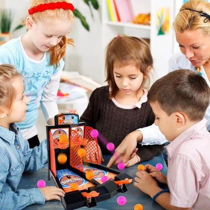 Mini Tabletop Basketball Game Desktop Basketball Games Basketballs Shooting Games Toy Basketballs Arcade Game Table for Adults Kids Office Stress Relief Birthday Gifts