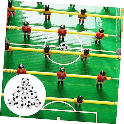 10pcs Injection Small Footballs Foosball Table Balls Mini Sports Balls Boys and Girls Soccer Game Foosball Accessories