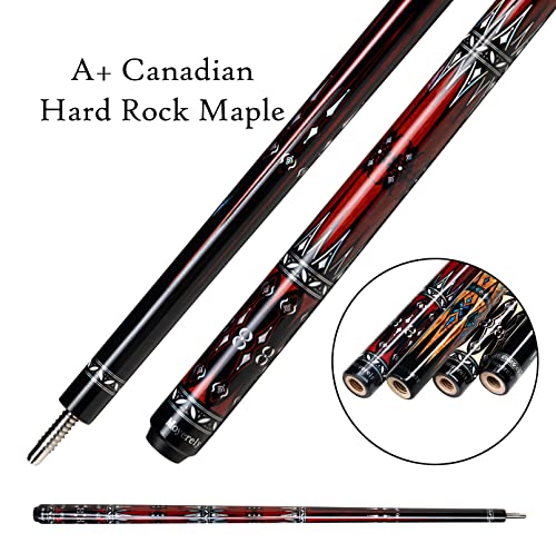 Carbon Fiber Pool Cue,11.8mm/12.5mm Low Deflection Cue Stick,Professional Pool Stick with Case - color: MF1, size: 11.8mm