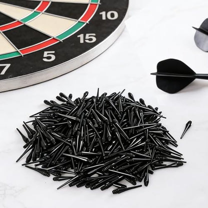 500 Pack 2BA Thread Soft Dart Tips, Plastic Dart Points Replacement, Premium Dart Accessories