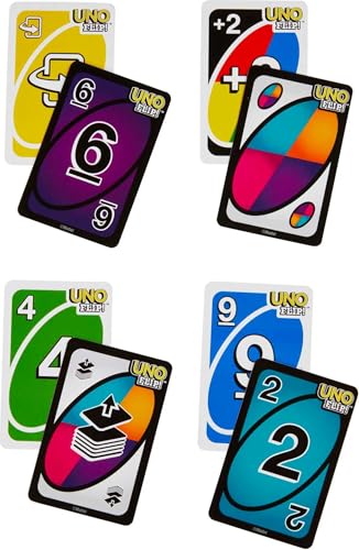 Mattel Games UNO FLIP! Card Game in Storage & Travel Tin, Color Blind Accessible Deck for Kids, Adults & Family Nights & Parties (Amazon Exclusive) - style: UNO Flip!