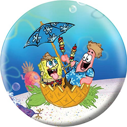 On The Ball Bowling Spongebob Themed Undrilled Bowling Ball - color: Beach Party, size: 16 lbs