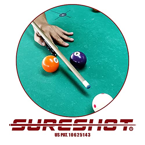 Sure Shot 3-Finger Billiard Mechanical Bridge for Billiards, Hand Held Pool Bridge, Billiards Pool Cue Accessory, The First Ever Handheld Snooker Accessory That Perfects Every Shot!