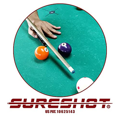 Sure Shot 3-Finger Billiard Mechanical Bridge for Billiards, Hand Held Pool Bridge, Billiards Pool Cue Accessory, The First Ever Handheld Snooker Accessory That Perfects Every Shot!