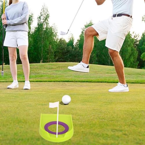 Moily Lightweight Golf Practice Disc Imitation Green Hole Board Indoor Backyard Swing Trainer - color: 1pc