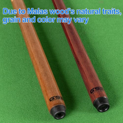 GSE Games & Sports Expert 36"/42"/48"/52"/58" 1-Piece Canadian Maple Billiard Pool Cue Sticks, Hardwood Billiard House Bar Pool Cue - size: 48-Inch, style: 1 Pack