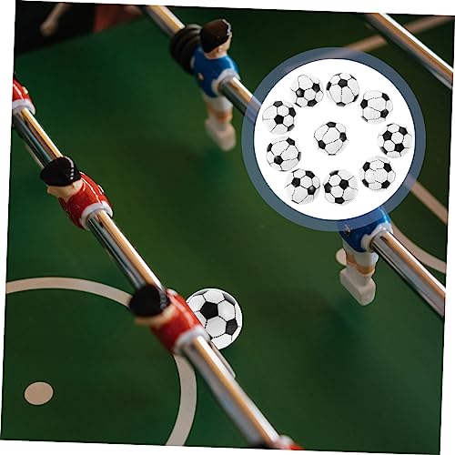 PRETYZOOM 10pcs Injection Small Footballs for Boys and Girls Mini Soccer Balls for Foosball Table Replacement Balls for Boys and Girls Soccer