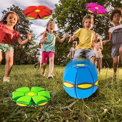 Magic Ball, Magic Metaball, Children Bouncing Ball, Parent-Child Interaction, Dual Form Freely Switchable, with 6 Light for Kid - color: F
