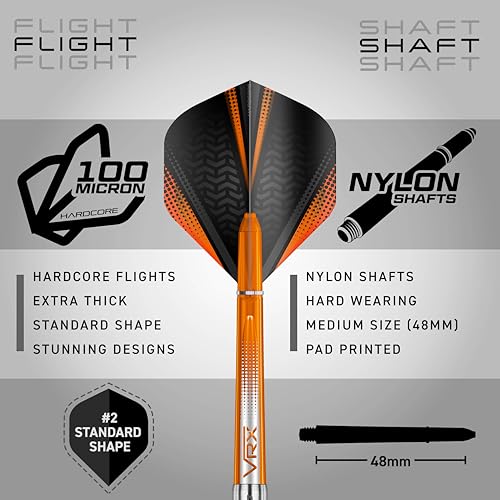 RED Dragon Amberjack Series Softip Professional Darts 18 g Darts Set with Flights and Shafts