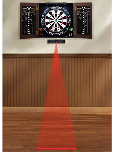 Viper by GLD Products Stadium Cabinet & Shot King Sisal/Bristle Dartboard Play-Ready Bundle - style: Elite Set