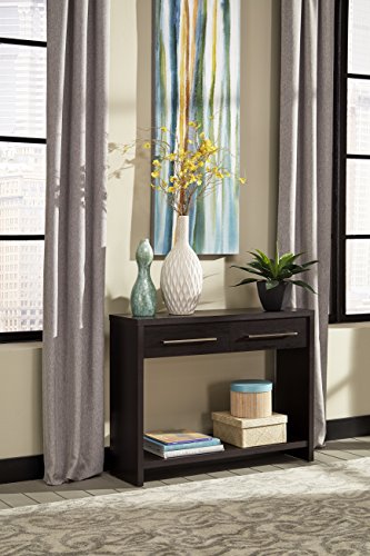 ClosetMaid 1662 Console Table with 2 Storage Drawers, Black Walnut - color: Black Walnut, style: Console Table