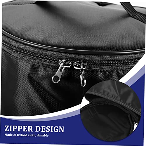 Table Tennis Bag Portable Storage Pouch with Zipper and Handle Large Capacity Table Tennis Ball Holder for Training Home and Outdoor Use