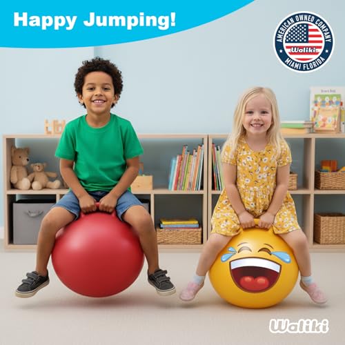 WALIKI Hopper Ball Toys for Boys and Girls 3 4 5 and 6 Years Old | Hippity Hop | Jumping Hopping Cool to for Kids | Bouncy Ball 18" - size: 18"