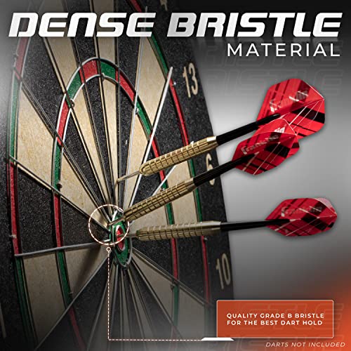 Franklin Sports Professional Dartboard - 18" Regulation Size - style: Bristle Dartboard - Wire Dartboard