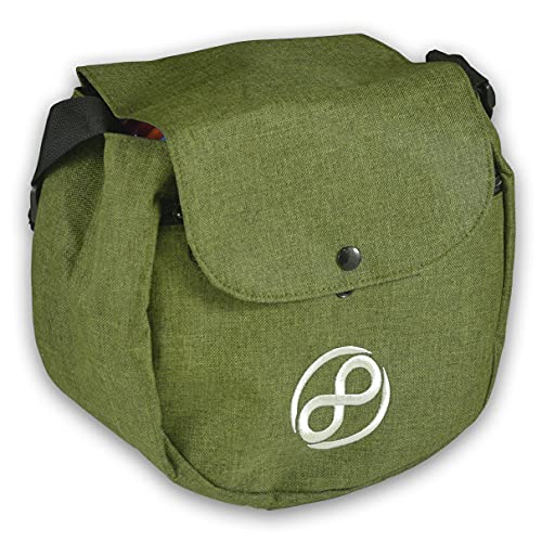 Infinite Discs Easy Bag - Disc Golf Starter Bag, Storage for 10 Discs - color: Green