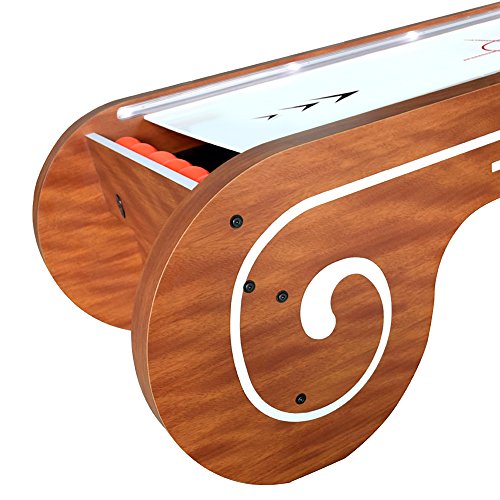 Hathaway Boardwalk 8-ft Arcade Ball Table for Family Game Rooms with LED Track Lighting, Scratch-Resistant Playfield
