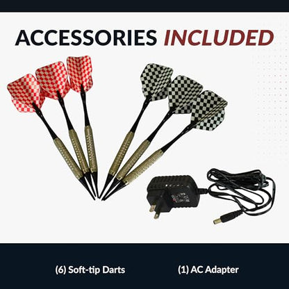 HathawayWinner's Choice 18-in Bristle Dartboard - color: Black/Multi, size: 20.5 inches (W) x 22.75 inches (H)