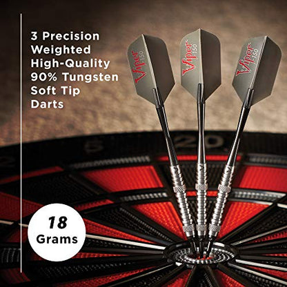 Viper V-Factor 90% Tungsten Soft Tip Dart Set with Case - style: Ringed (18 Grams)