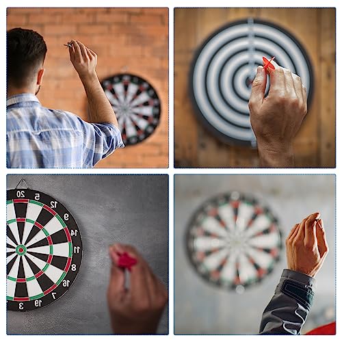 PATIKIL Integrated Dart Shaft & Flights, Pack Lightweight Plastic Dart Flight Set - color: White