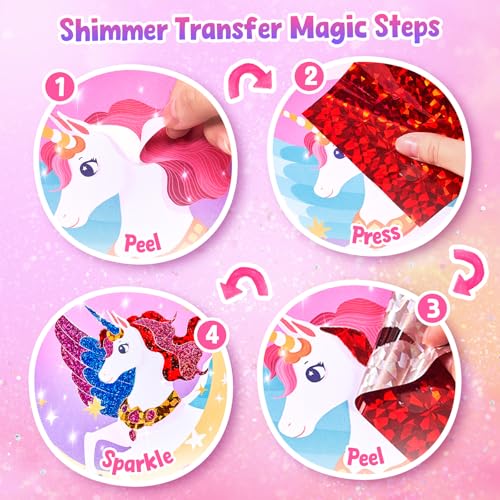 JoyCat Paint with Water Coloring Books, Art & Craft Activity, Princess No Mess Art for Kids Ages 4-8, Craft Kits & Supplies, DIY Creative Activity, Gifts for Girls & Boys - style: Princess & Magical Pony 2