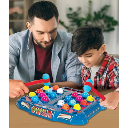 Merchant Ambassador Retro Arcade: Electronic Smash-A-Mole - Tabletop Game, Moles Light Up, 4 Playing Modes, 1-2 Players, Ages 6+ - style: Smash-A-Mole