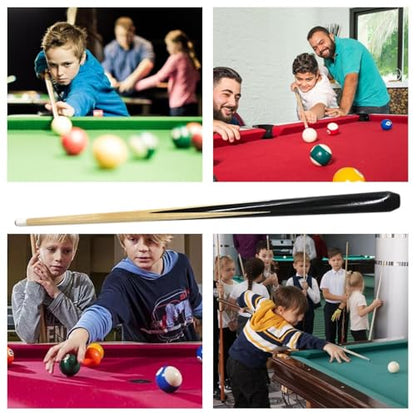 Children Short Billiard Rod, Mini Pool Cue Stick, Short Billiard Cue for Lightweight & Design, Sturdy White Wood Billiards Accessories, for Pool Table and Family Fun, Boys and Girls