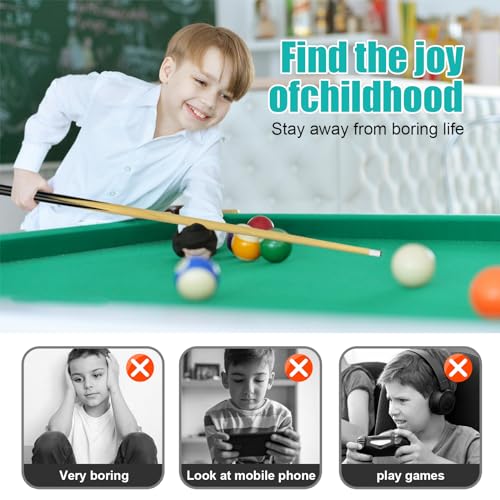 2 Piece Billiard House Cue Sticks Short Wooden Stick Pool Billiard Bridge Stick (36" 2 Piece)