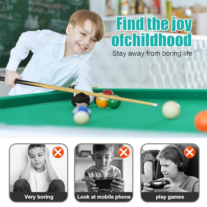 2 Piece Billiard House Cue Sticks Short Wooden Stick Pool Billiard Bridge Stick (36" 2 Piece)