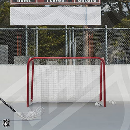 Franklin Sports Kids Mini Street Hockey Goal - Portable Folding Steel Floorball Goal - 36" x 24"