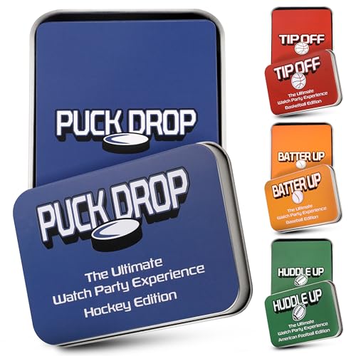 WATCH PARTY GAMES Puck Drop Live Hockey Card Game for Sports Fans, Party Nights & Family Fun