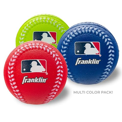 Franklin Sports Foam Baseballs - MLB - Kids Oversized Foam Baseballs - 88mm - 4 Pack