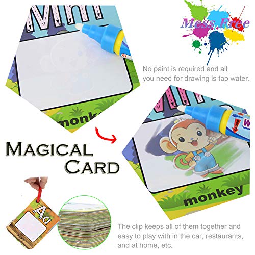 Coolplay A-Z 26 Alphabet Water Cards, Children Drawing Card for Kids Educational Toys for Travel - style: letter cards