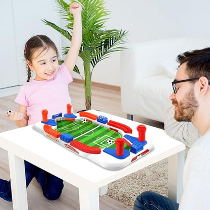 Mini Foosball Table Game for Kids, Soccer Board Game for 3 4 5 6 7 8-12 Year Old Boys, Pinball Interactive Birthday Christmas Sports Gifts for Home Party, Family, Playroom, Travel