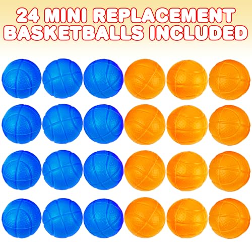 ArtCreativity Mini Basketball Tabletop Game with 20 Mini Balls or 24 Replacement Balls, 2-Player Desktop Arcade Basketball Toy for Kids and Adults - style: Replacement Basketballs
