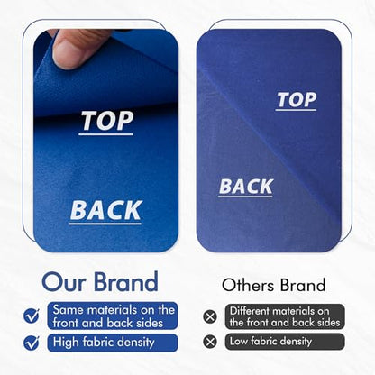 Pool Table Felt Replacement Kits for Billiard Cloth with Staple Remover and 6 Pcs Cloth Strips - color: Blue, size: 8FT + 42'' Bumpers