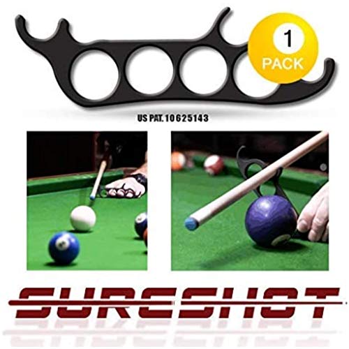 Sureshot Billiard Mechanical Bridge for Billiards, Hand Held Pool Bridge, Billiards Pool Cue Accessory, The First Ever Handheld Snooker Accessory That Perfects Every Shot!