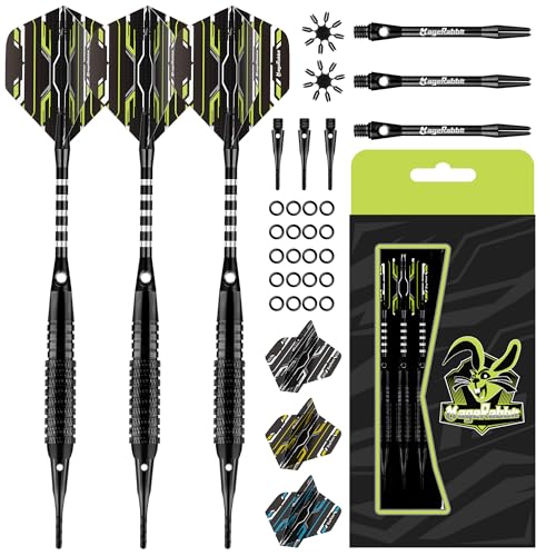Darts Plastic tip,Soft Tip Darts Set，3pack 18g with Extra Tip,Dart Flights and Dart Shafts for Electronic Dart Board
