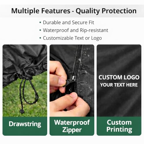 Custom Fit Equipment Dust Protection Cover Made to Measure Protective Cover with Personalized Text or Logo for Furniture & Equipment - color: Equipment Dust Protection