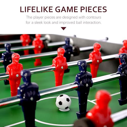 46" Full Size Foosball Table, Soccer Game Table with Footballs for Game Room, Adults Kids Family