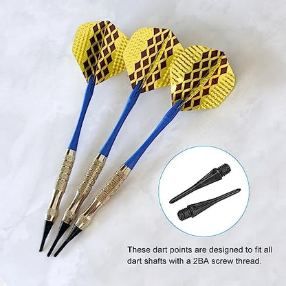PATIKIL Plastic Dart Tips 2BA Thread Soft Dart Tips Replacement Plastic Soft Tip Dart Accessories