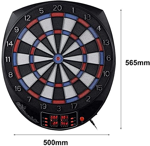 Electronic Dart Board, Electronic Dartboard, Classic Darts for 16 Players, Darts Game with LED Display, Including 6 Soft Darts and 24 Dart Heads for Indoor and Outdoor