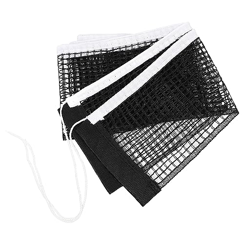 uxcell Retractable Ping Pong Net for Any Table, Portable Table Tennis Net Replacement, Folding 68" Nylon String Tension Ping Pong Table Net for Indoor Outdoor, 1 Pack Black