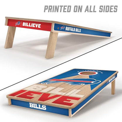 YouTheFan NFL 2' x 4' Slogan Series Professional Wood Cornhole Game - color: Buffalo Bills